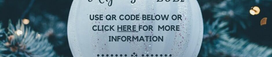 Christmas ornament with QR code, Angel Tree 2021.