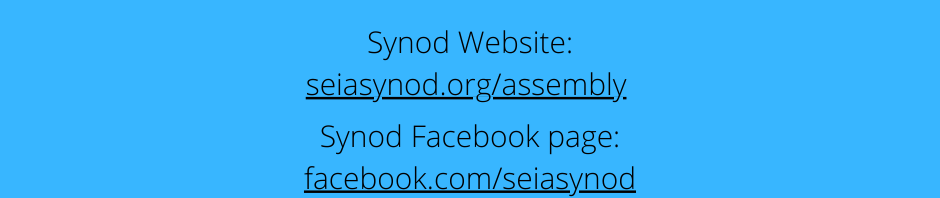 Southeastern Iowa Synod Assembly livestream details.