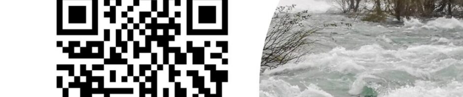 QR code for flood relief donations.